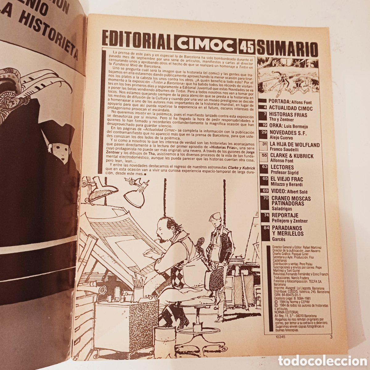 C&oacute;mics: Comic CIMOC nueva &eacute;poca NORMA editorial N&deg; 45 - Foto 3