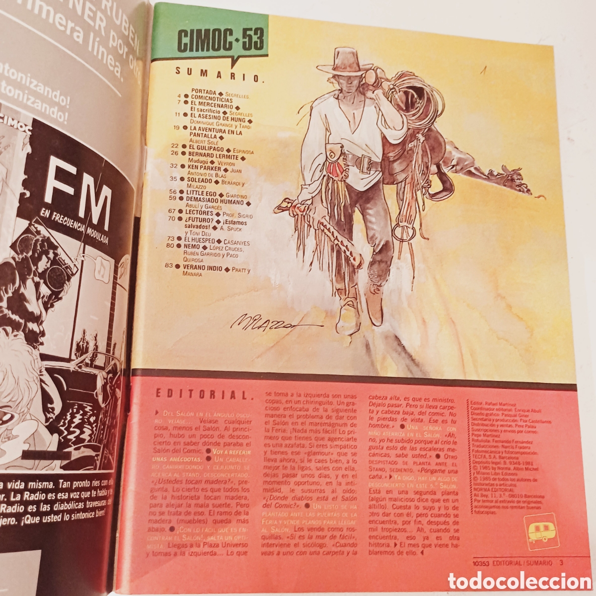 C&oacute;mics: Comic CIMOC nueva &eacute;poca NORMA editorial N&deg; 53 El mercenario Segrelles - Foto 3