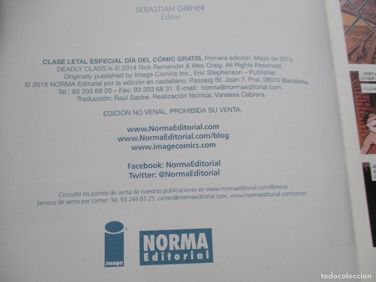 C&oacute;mics: NORMA EDITORIAL, CLASE LETAL - Foto 3