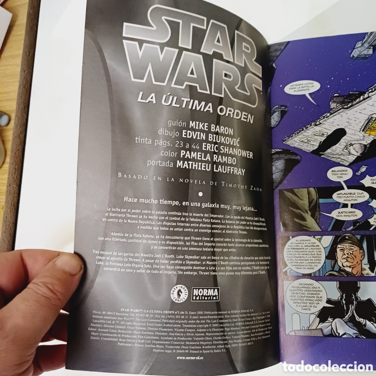C&oacute;mics: Comic Star Wars La ultima orden N&deg; 1 de 3 Norma a&ntilde;o 2000 - Foto 2