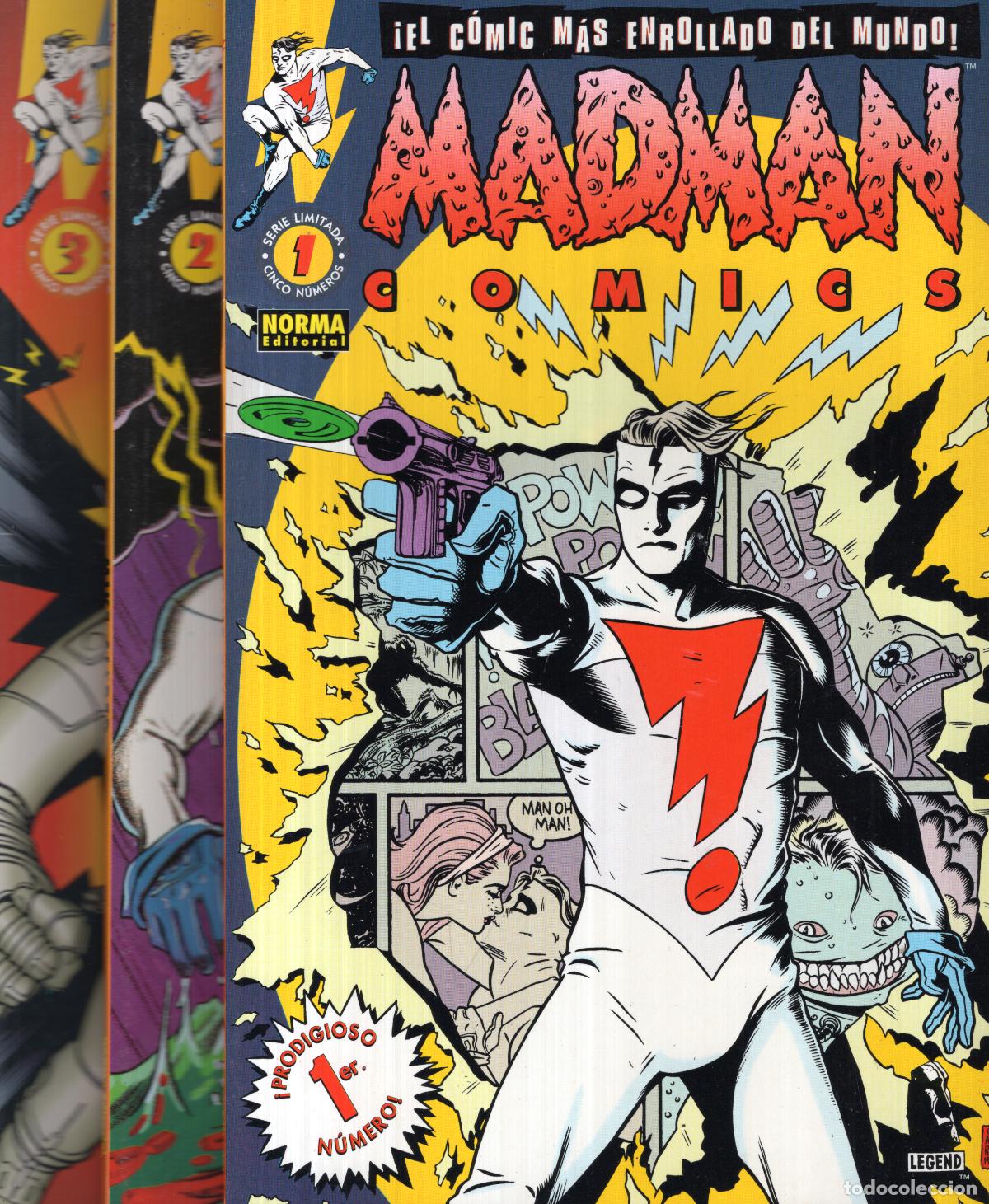 C&oacute;mics: MADMAN COMICS COMPLETA 1 AL 5 - NORMA - MUY BUEN ESTADO - Foto 1