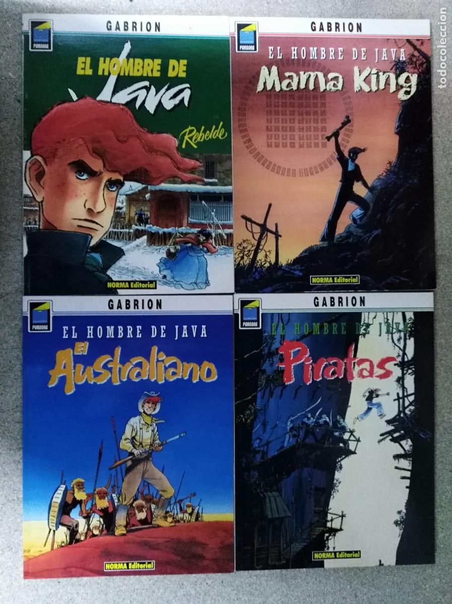 C&oacute;mics: El Hombre de Java.Gabrion.Coleccion Completa 4 Tomos.Norma Editorial - Foto 1