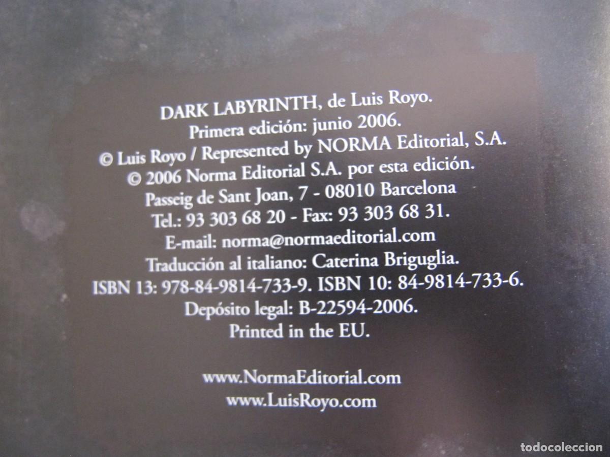 C&oacute;mics: LUIS ROYO &ndash; DARK LABYRINTH + POSTAL - Foto 12