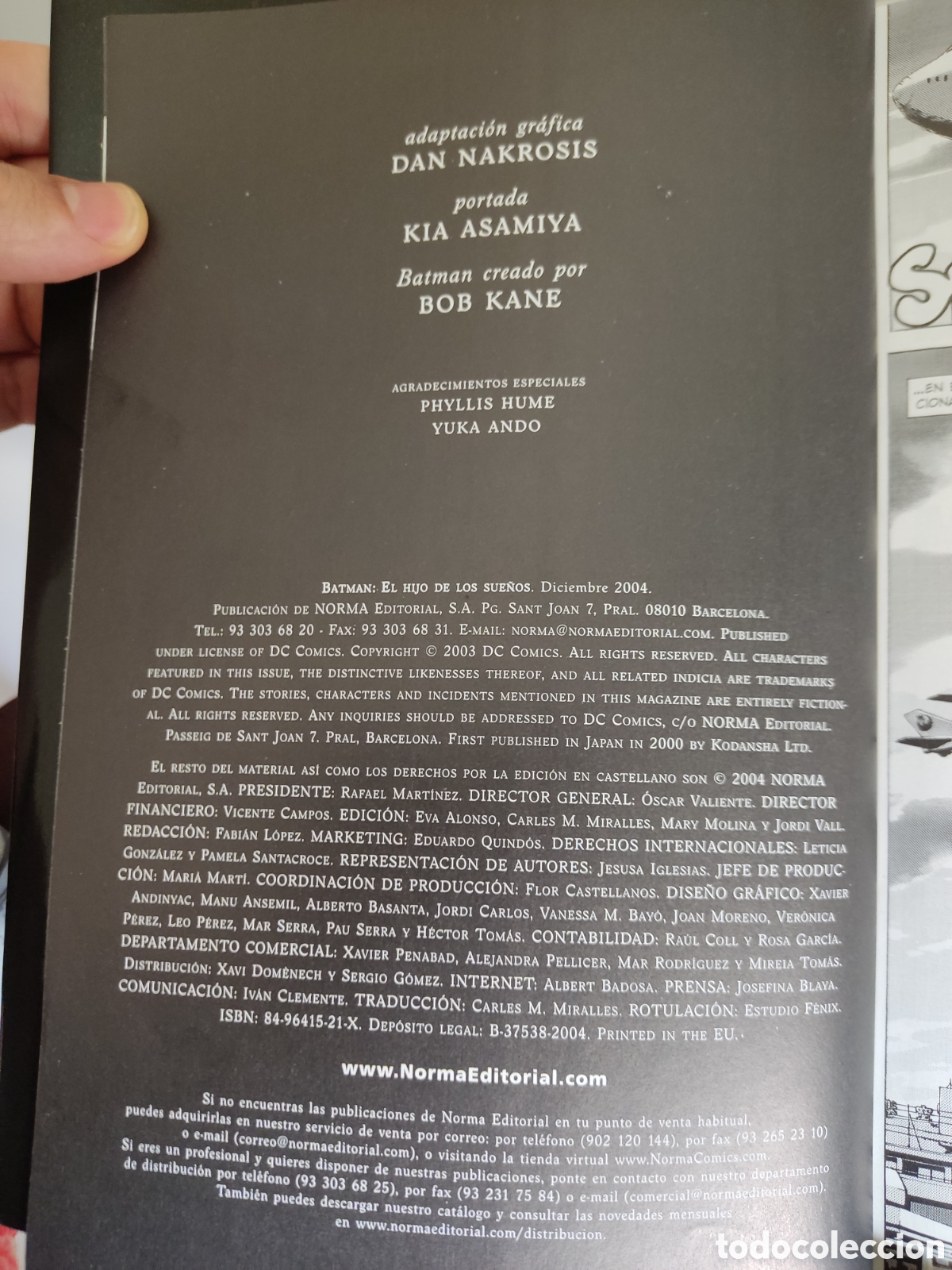 C&oacute;mics: Batman. El hijo de los sue&ntilde;os/ Kia Asamiya/ Norma, 2004 - Foto 5
