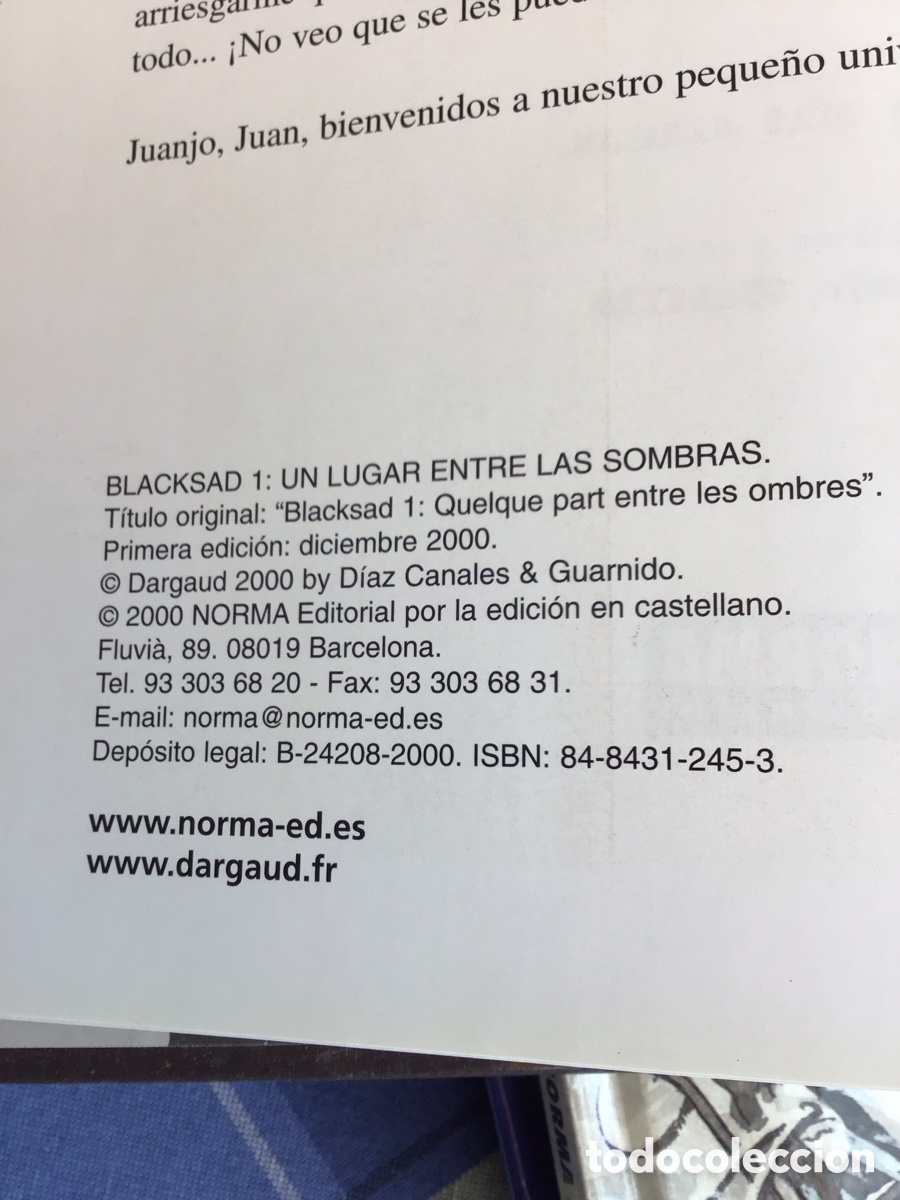 C&oacute;mics: BLACKSAD - TOMOS 1 2 3 4 Y 5 - PRIMERAS EDICIONES - NORMA - Foto 3