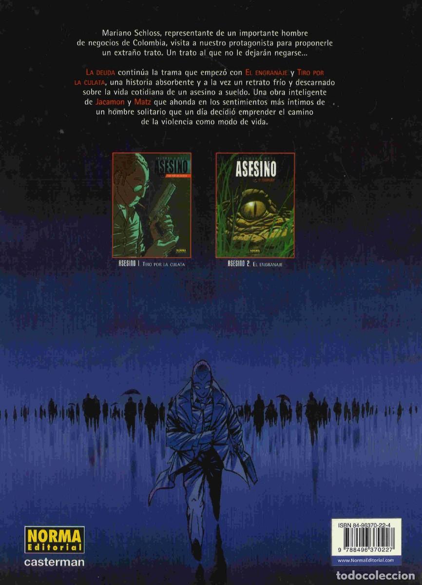 C&oacute;mics: Asesino. 3. La deuda. Norma Editorial. 2004 - Foto 2