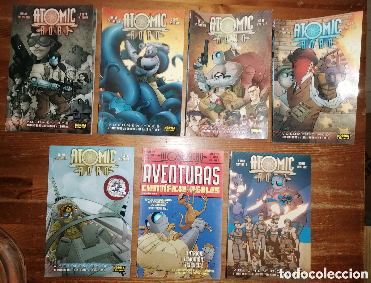 C&oacute;mics: ATOMIC ROBO - DE BRIAN CLEVINGER Y SCOTT WEGENER - 7 TOMOS - NORMA EDITORIAL - Foto 1