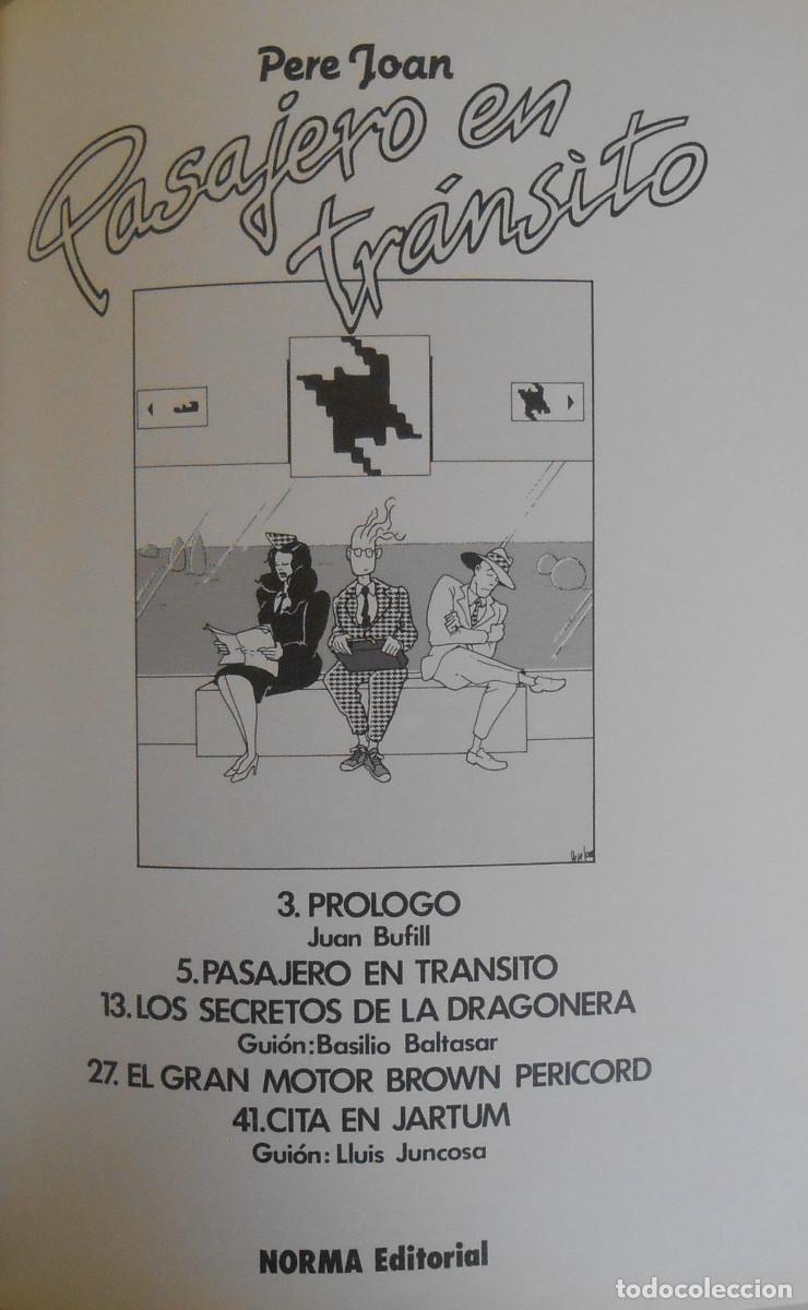C&oacute;mics: PASAJERO EN TRANSITO - PERE JOAN NORMA EDITORIAL - Foto 2