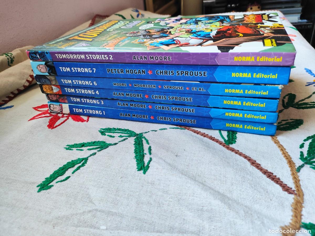 C&oacute;mics: Tom Strong 1, 3, 4, 6 y 7. Norma. Marvel. - Foto 1