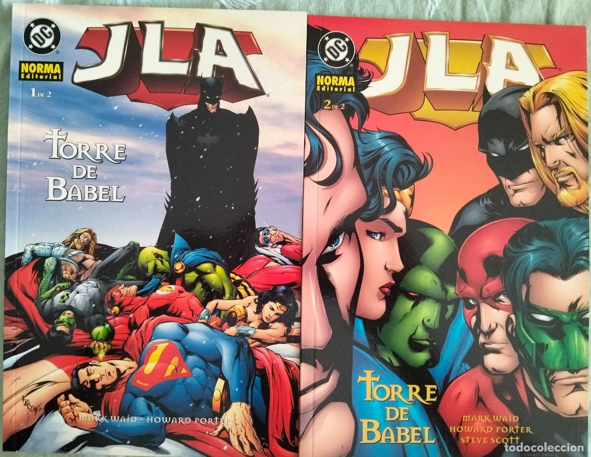 C&oacute;mics: JLA: LA TORRER DE BABEL. NORMA EDITORIAL. Miniserie de 2 n&uacute;meros (Formato prestigio) - Foto 1
