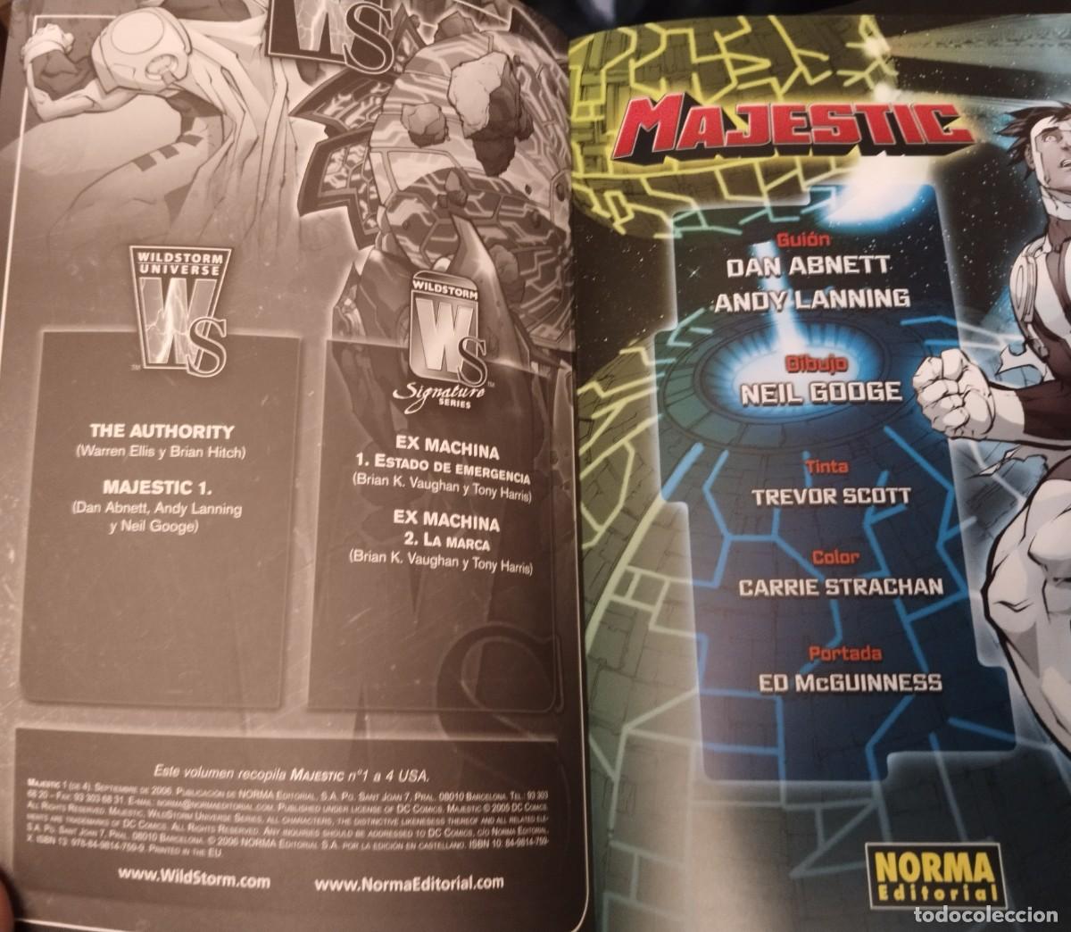 C&oacute;mics: Majestic. Abnett - Lanning - Googe. - Foto 3