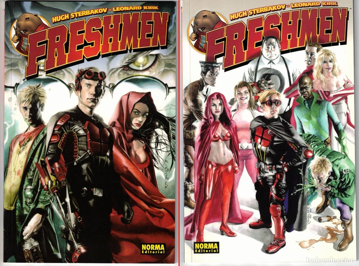 C&oacute;mics: Freshmen - Norma editorial - Lote de 2 - Hug Stebakov - Leonard Kirk - Foto 1