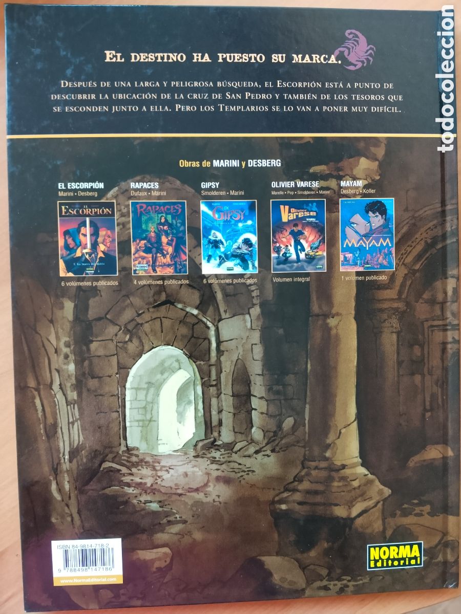 C&oacute;mics: Escorpi&oacute;n 6. El Tesoro del Temple. Desberg y Marini - Foto 2