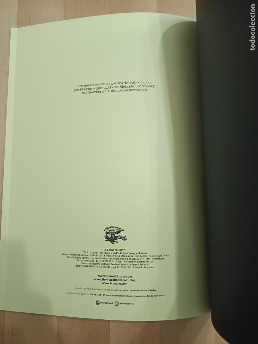 C&oacute;mics: Los Ojos Del Gato MOEBIUS limitado 500 ejem - Foto 9