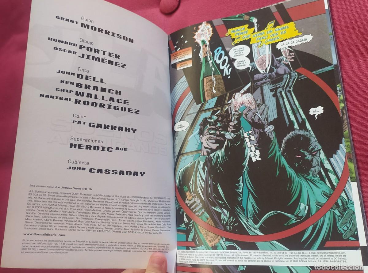 C&oacute;mics: JLA Sue&ntilde;os americanos. Norma editorial . A&ntilde;o 2003. Grant Morrison - Foto 2