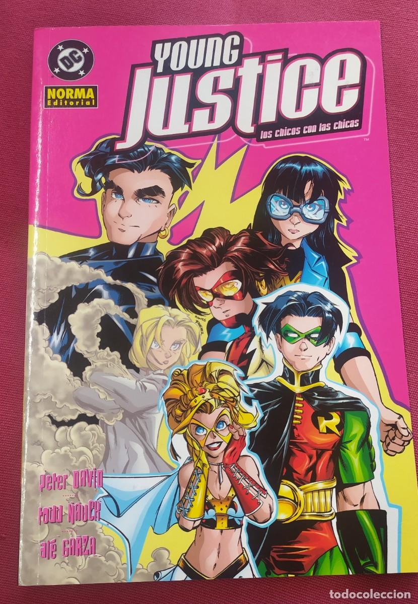 C&oacute;mics: Young Justice. Los chicos con las chicas. Norma editorial . A&ntilde;o 2004. Peter David - Foto 1