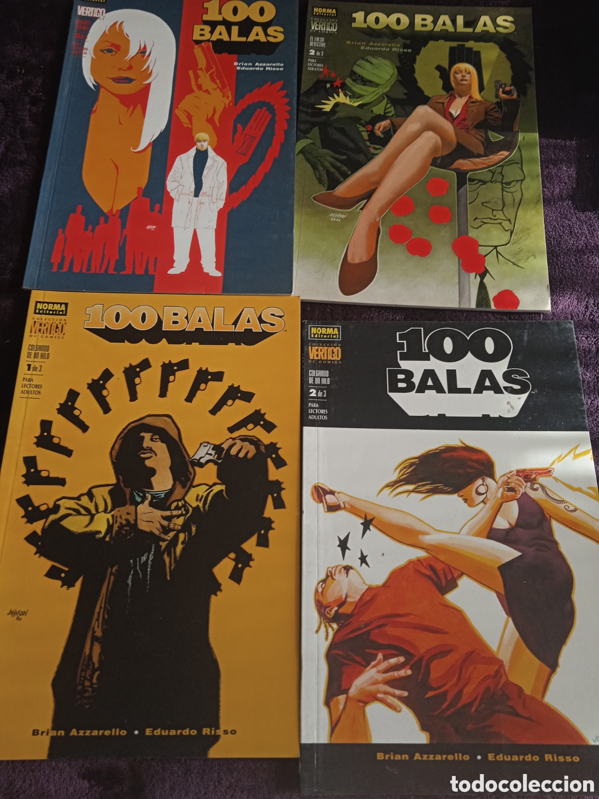 C&oacute;mics: 100 BALAS LOTE DE 4 EJEMPLARES -ED. NORMA EDITORIAL - Foto 1