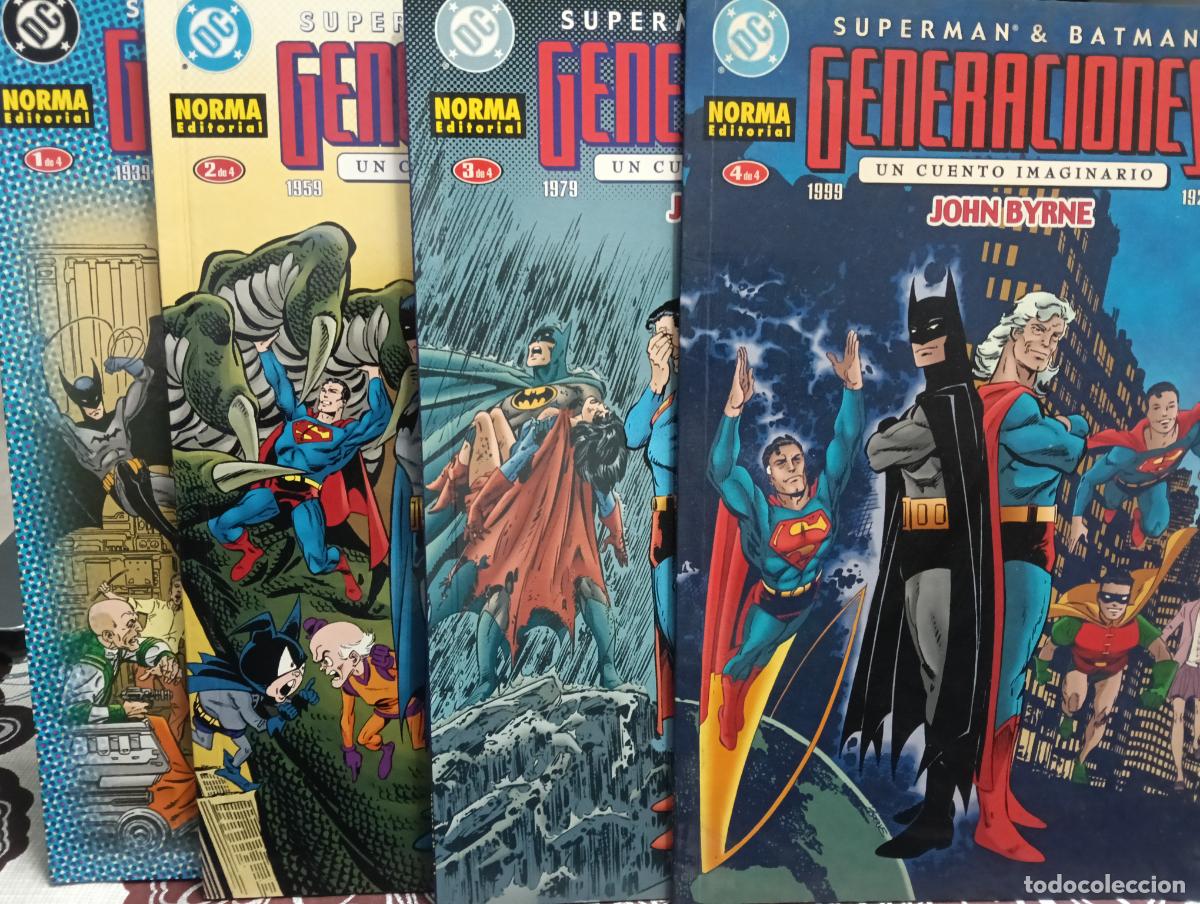 C&oacute;mics: BATMAN & SUPERMAN GENERACIONES - COMPLETA - 1 al 4 NORMA - Foto 1