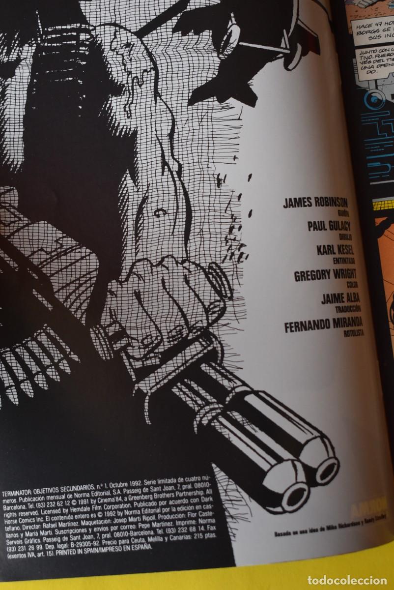 C&oacute;mics: Comic Terminator. Objetivos Secuendarios. N. &ordm; 1 de 4. Norma Editorial. Idioma espa&ntilde;ol - Foto 2