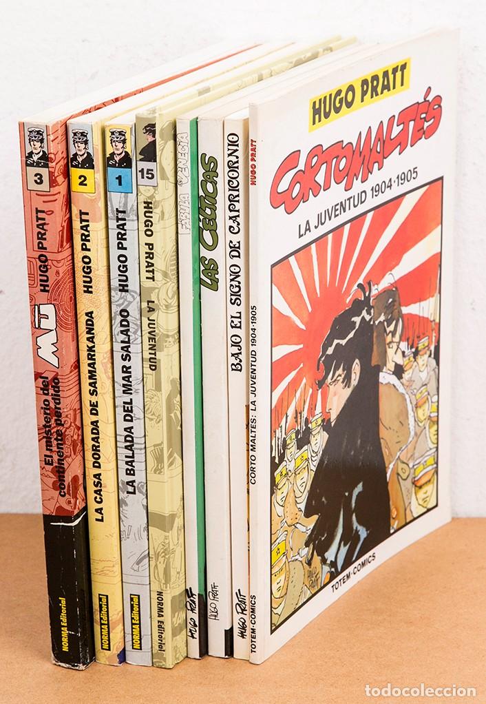C&oacute;mics: CORTO MALT&Eacute;S - HUGO PRAT - LOTE DE 8 LIBROS - Foto 1
