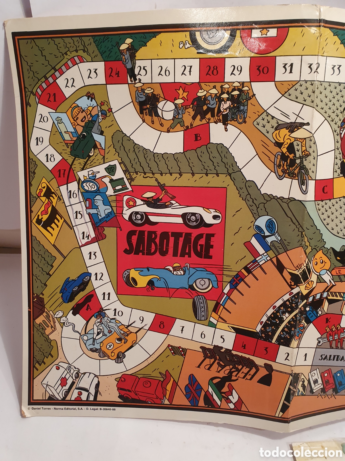 C&oacute;mics: SABOTAJE. DANIEL TORRES. NORMA 1988. JUEGO DE MESA. - Foto 3