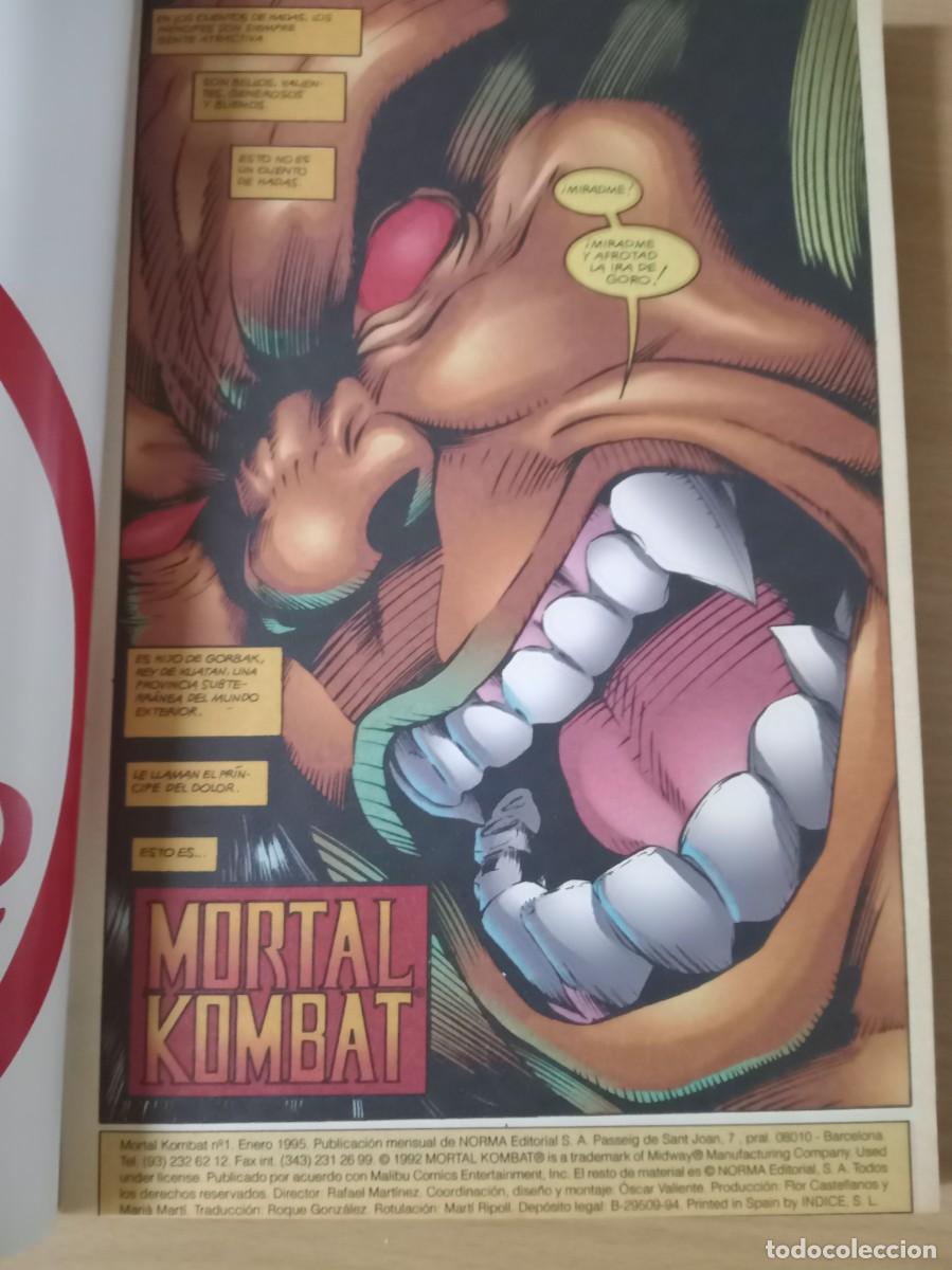 C&oacute;mics: 1 TOMO DE MORTAL KOMBAT CON 6 NUMEROS - Foto 5
