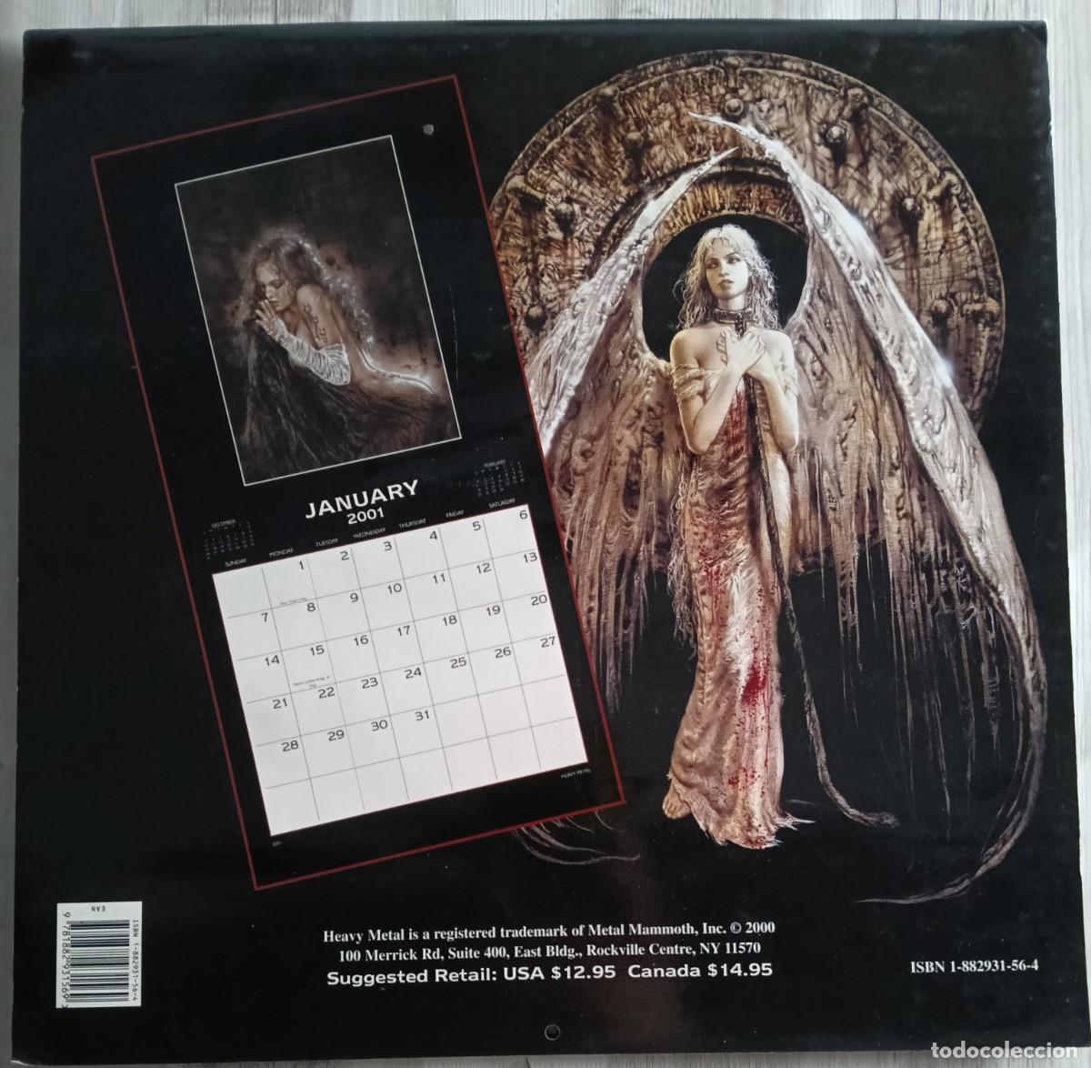 C&oacute;mics: Luis Royo - Calendario 2001 . Heavy Metal - Foto 4