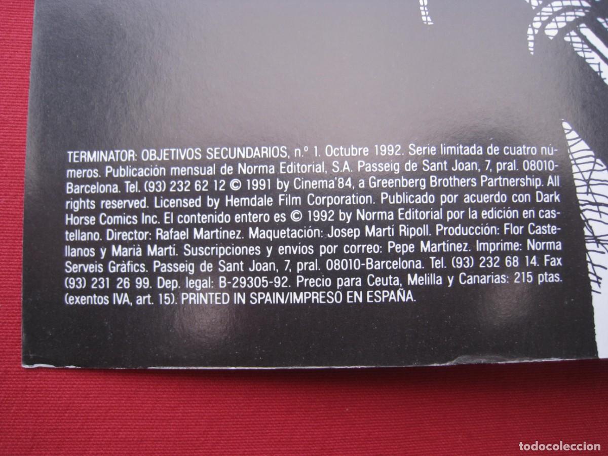C&oacute;mics: TERMINATOR OBJETIVOS SECUNDARIOS - N&ordm; 1 DE 4 - NORMA EDITORIAL. - Foto 4