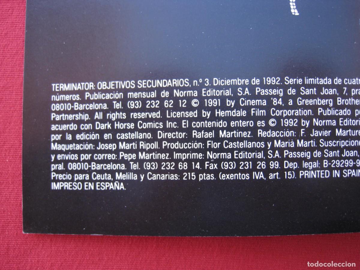 C&oacute;mics: TERMINATOR OBJETIVOS SECUNDARIOS - N&ordm; 3 DE 4 - NORMA EDITORIAL. - Foto 3