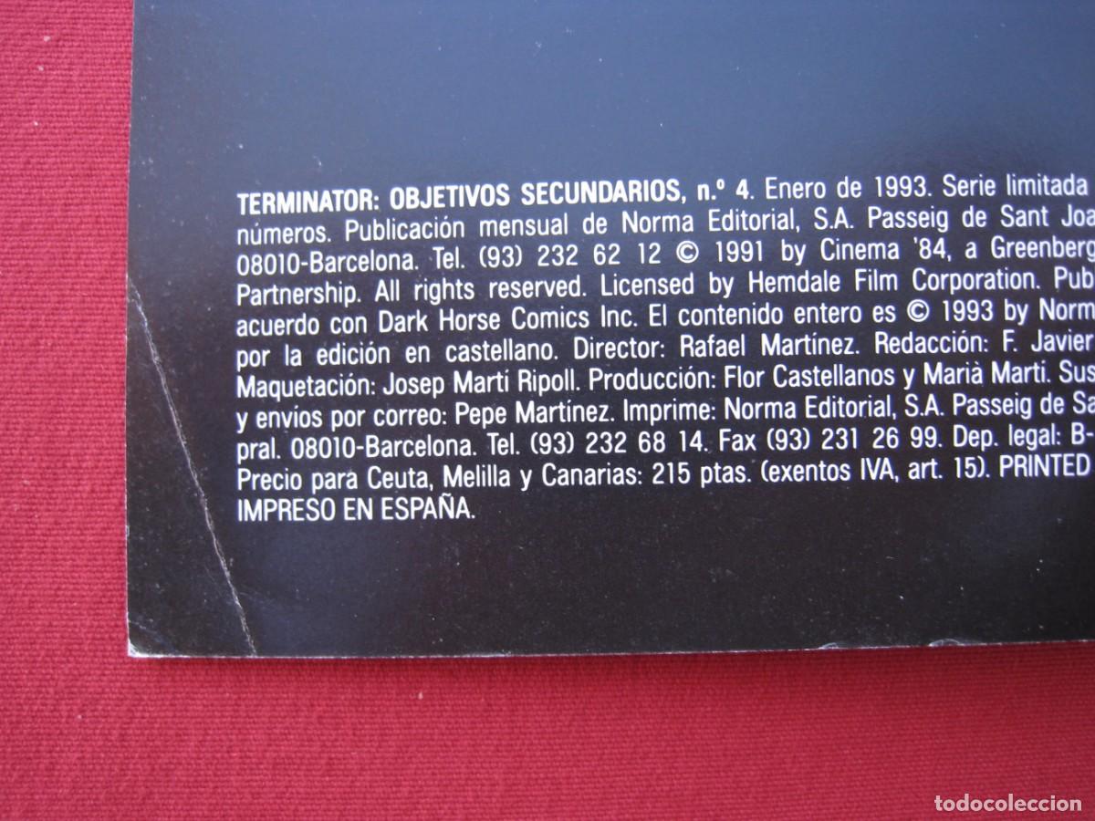 C&oacute;mics: TERMINATOR OBJETIVOS SECUNDARIOS - N&ordm; 4 DE 4 - NORMA EDITORIAL. - Foto 3