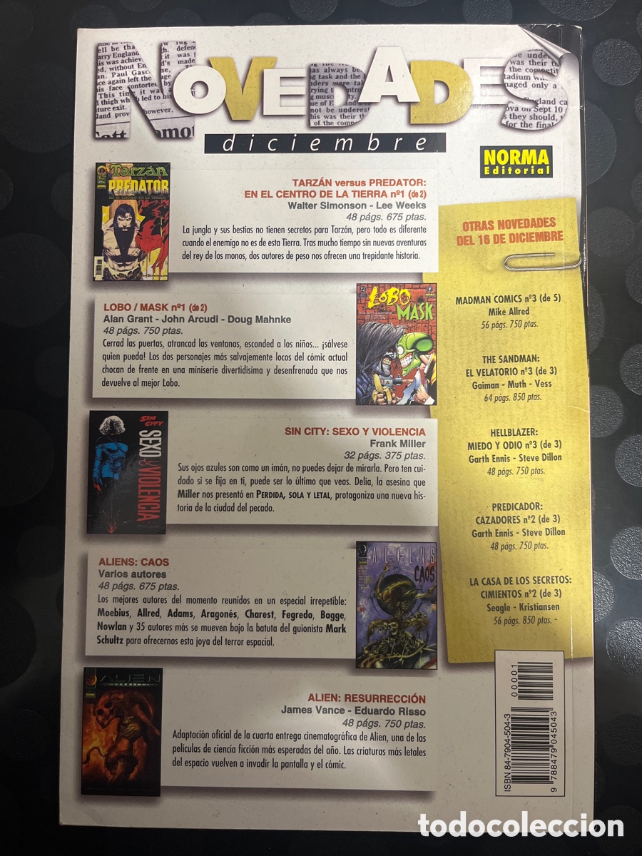 C&oacute;mics: LOBO Y MASK N.1 DC DARK HORSE C&Oacute;MICS ( 1998 ) - Foto 2