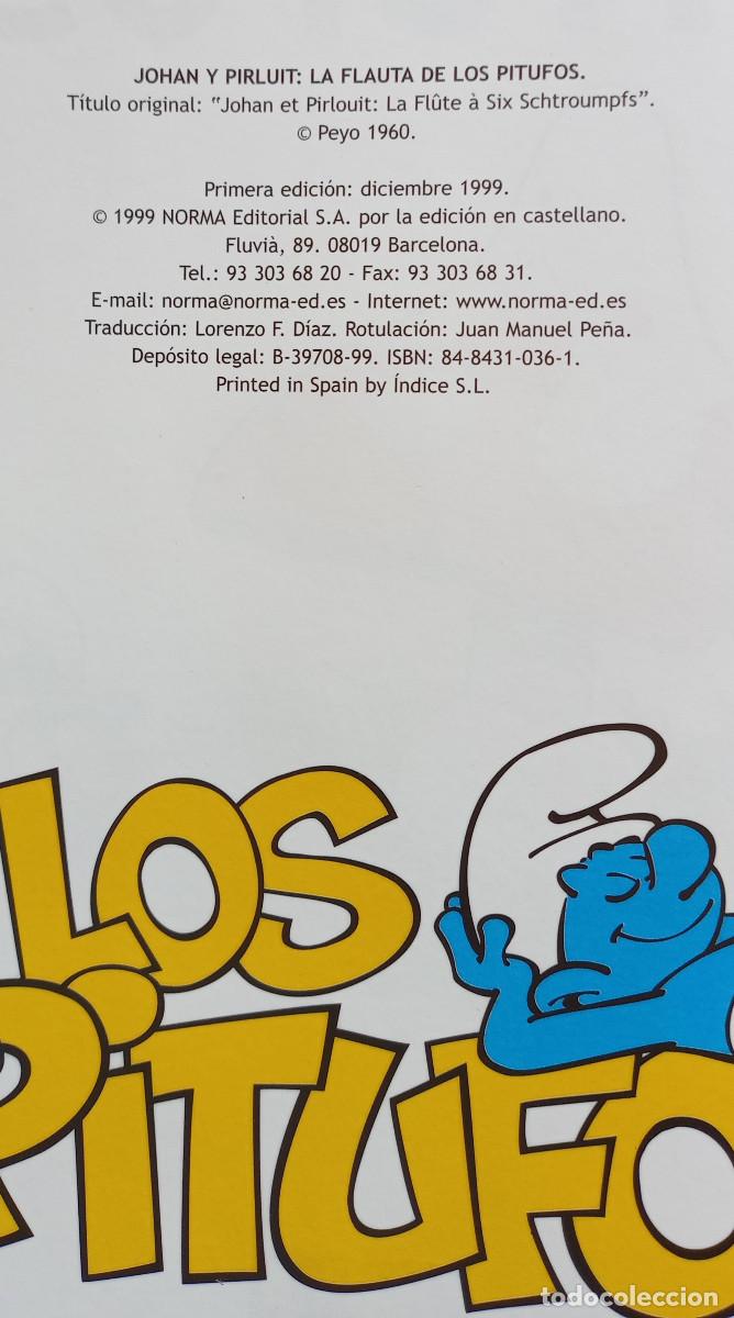 C&oacute;mics: JOHAN Y PIRLUIT, LA FLAUTA DE LOS PITUFOS - PEYO - NORMA, 1999 - Foto 6