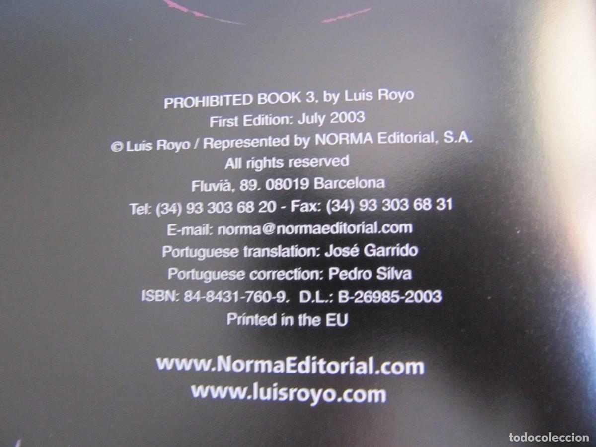 C&oacute;mics: LUIS ROYO &ndash; PROHIBITED &ndash; COFRE + 3 POSTALES DE REGALO - Foto 13