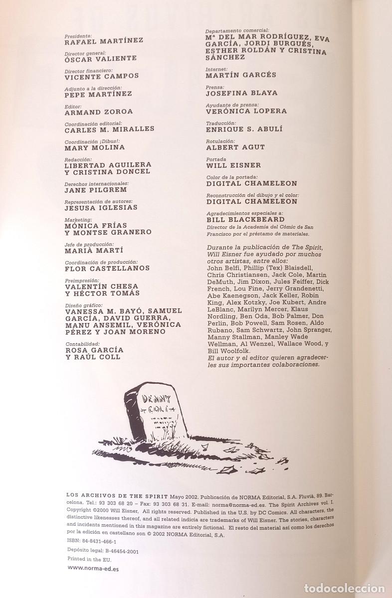 C&oacute;mics: LOS ARCHIVOS DE SPIRIT VOL. 1, 1940 - WILL EISNER - NORMA, 2001 - Foto 5