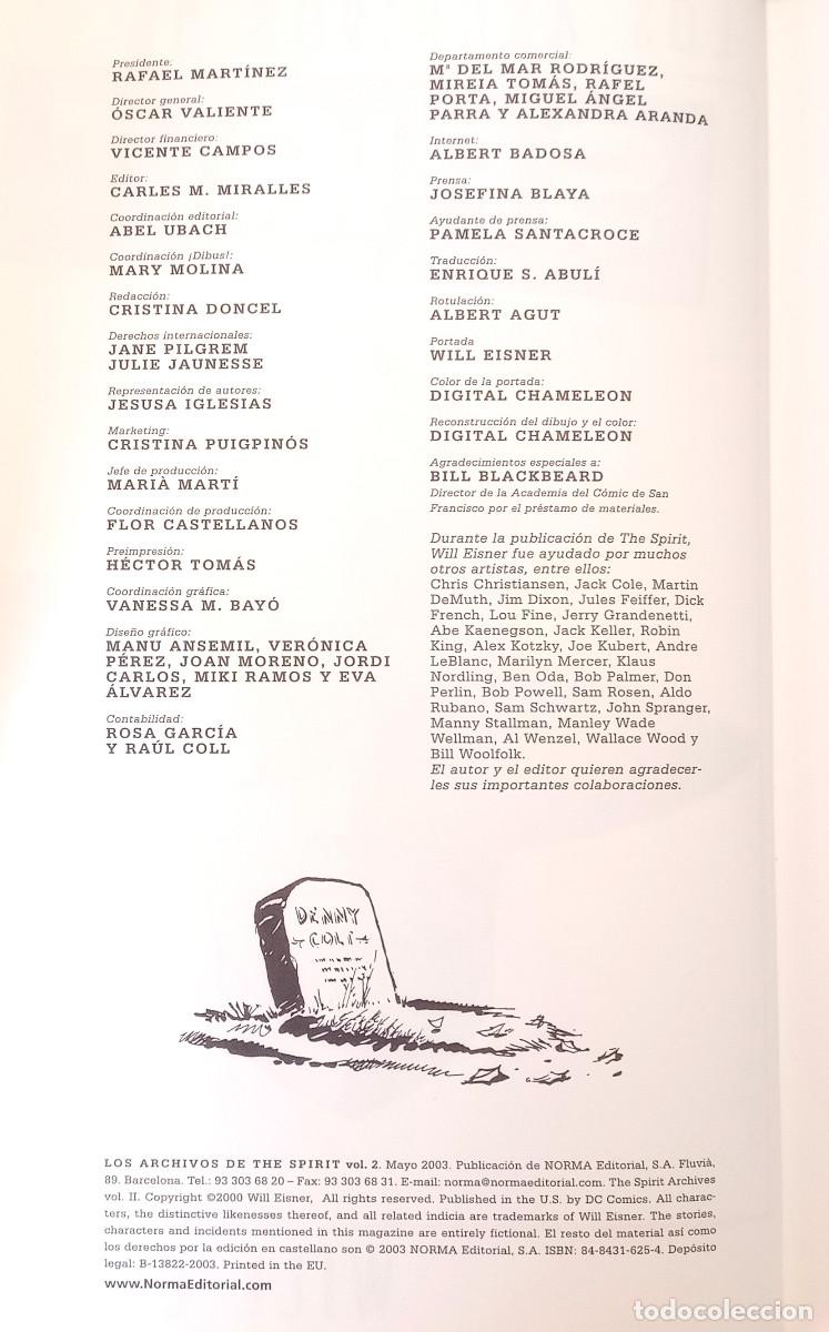 C&oacute;mics: LOS ARCHIVOS DE SPIRIT VOL. 2, 1941 - WILL EISNER - NORMA, 2003 - Foto 5
