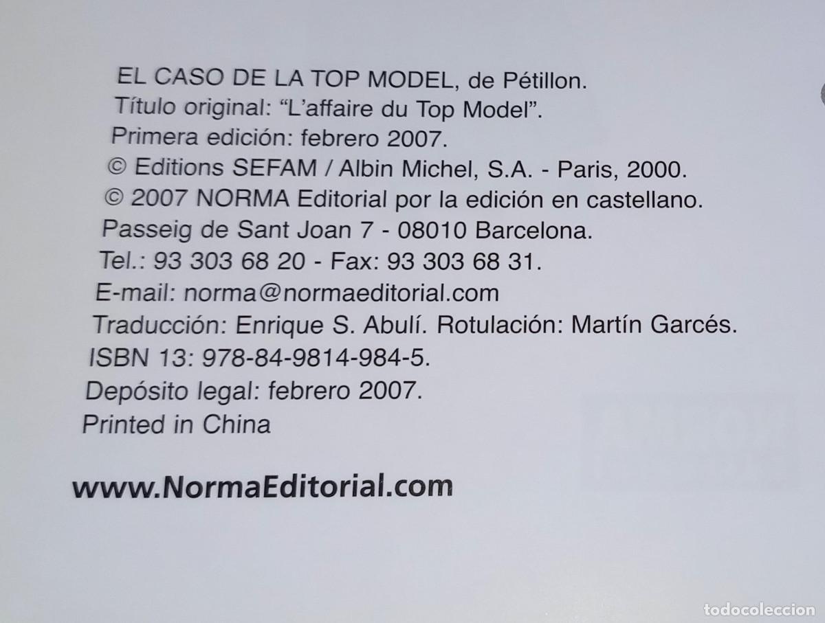 C&oacute;mics: EL CASO DE LA TOP MODEL - P&Eacute;TILLON - NORMA, 2007 - Foto 5
