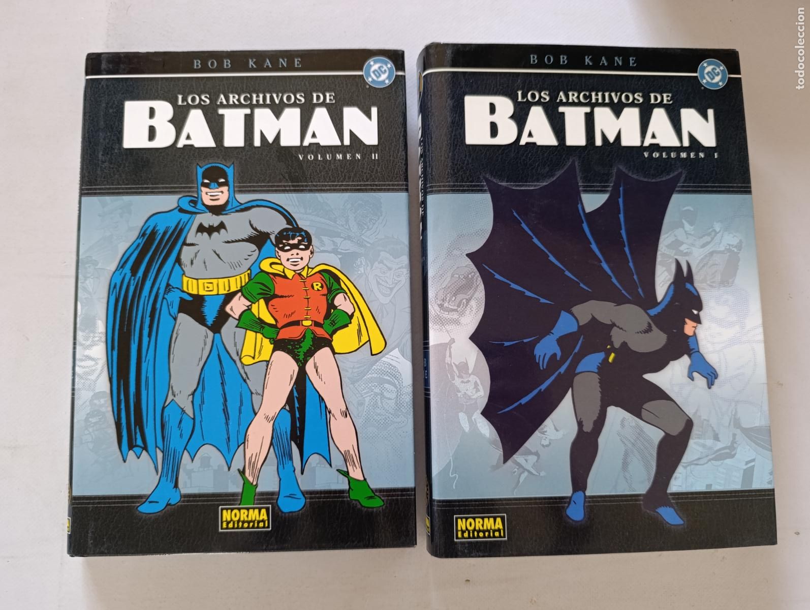 C&oacute;mics: LOS ARCHIVOS DE BATMAN COMPLETA - VOLUMEN I Y II (1 Y 2) - BOB KANE - NORMA - TAPA DURA (354)