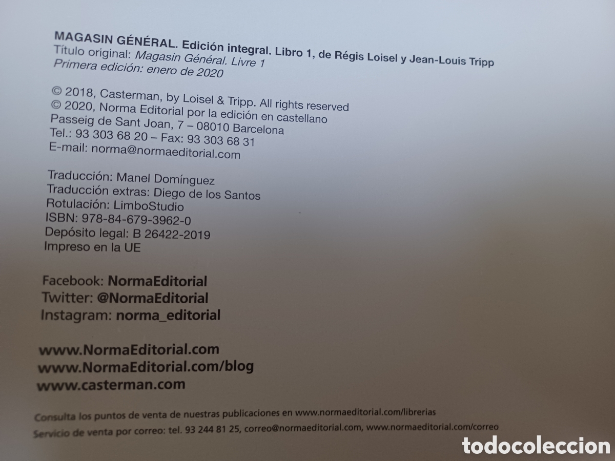 C&oacute;mics: Magasin G&eacute;n&eacute;ral. Integral Libro 1/ Loisel & Tripp/ Norma, 2020/ A ESTRENAR - Foto 4