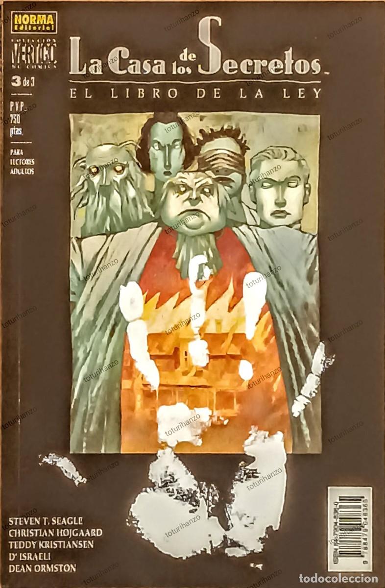 C&oacute;mics: La Casa de los Secretos: El Libro de la Ley n&ordm;3 (Vertigo) - FINAL - Norma - Foto 1