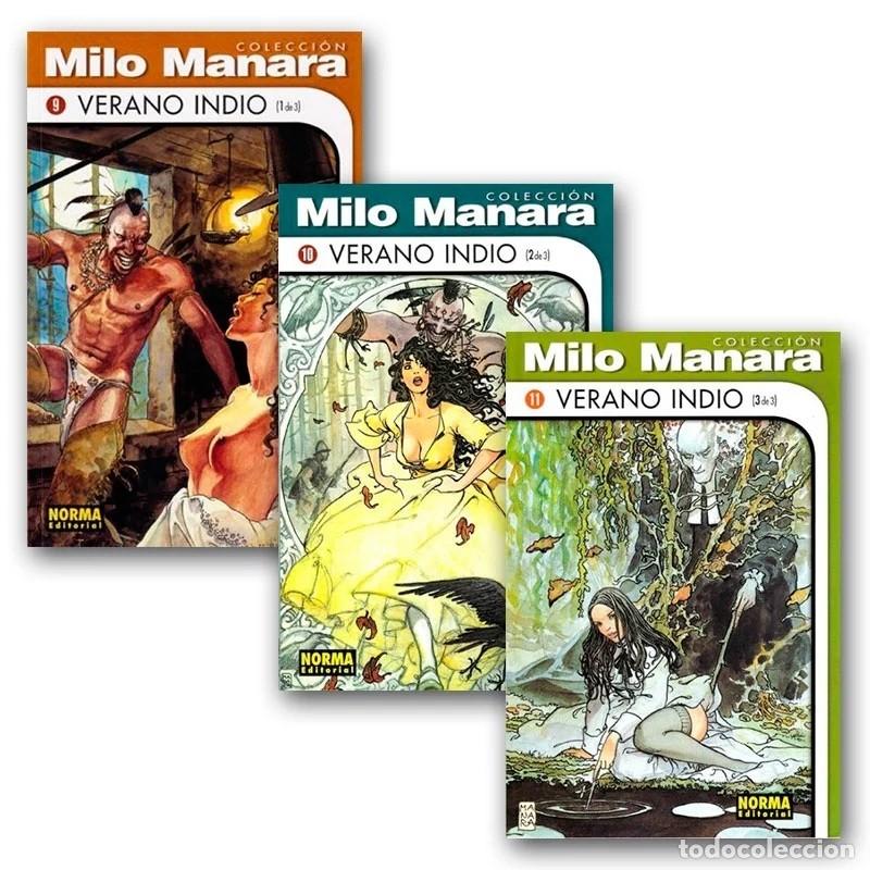 C&oacute;mics: VERANO INDIO. MILO MANARA ( 1 de 3 ) Incluye n&uacute;meros 9,10,11