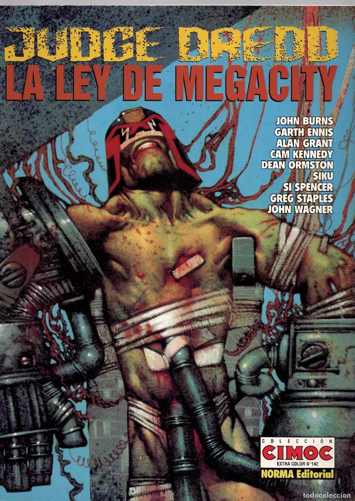 C&oacute;mics: JUDGE DREDD 2 LA LEY DE MEGACITY. COL. CIMOC EXTRA COLOR N&ordm; 142. NORMA, 1997, 1&ordf; EDICION