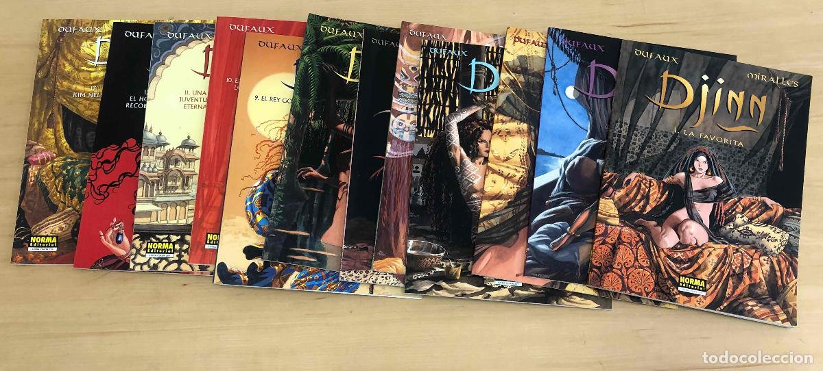 C&oacute;mics: DJINN N&ordm; 1 AL 2 Y 4 AL 13. CASI COMPLETA. SOLO FALTA EL N&ordm; 3. DUFAUX - MIRALLES. NORMA 1&ordf; EDICION