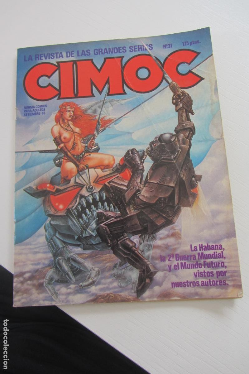 C&oacute;mics: CIMOC N&ordm; 31 CIENCIA FICCION FANTASIA AVENTURAS NORMA EDITORIAL 1984 ARX90