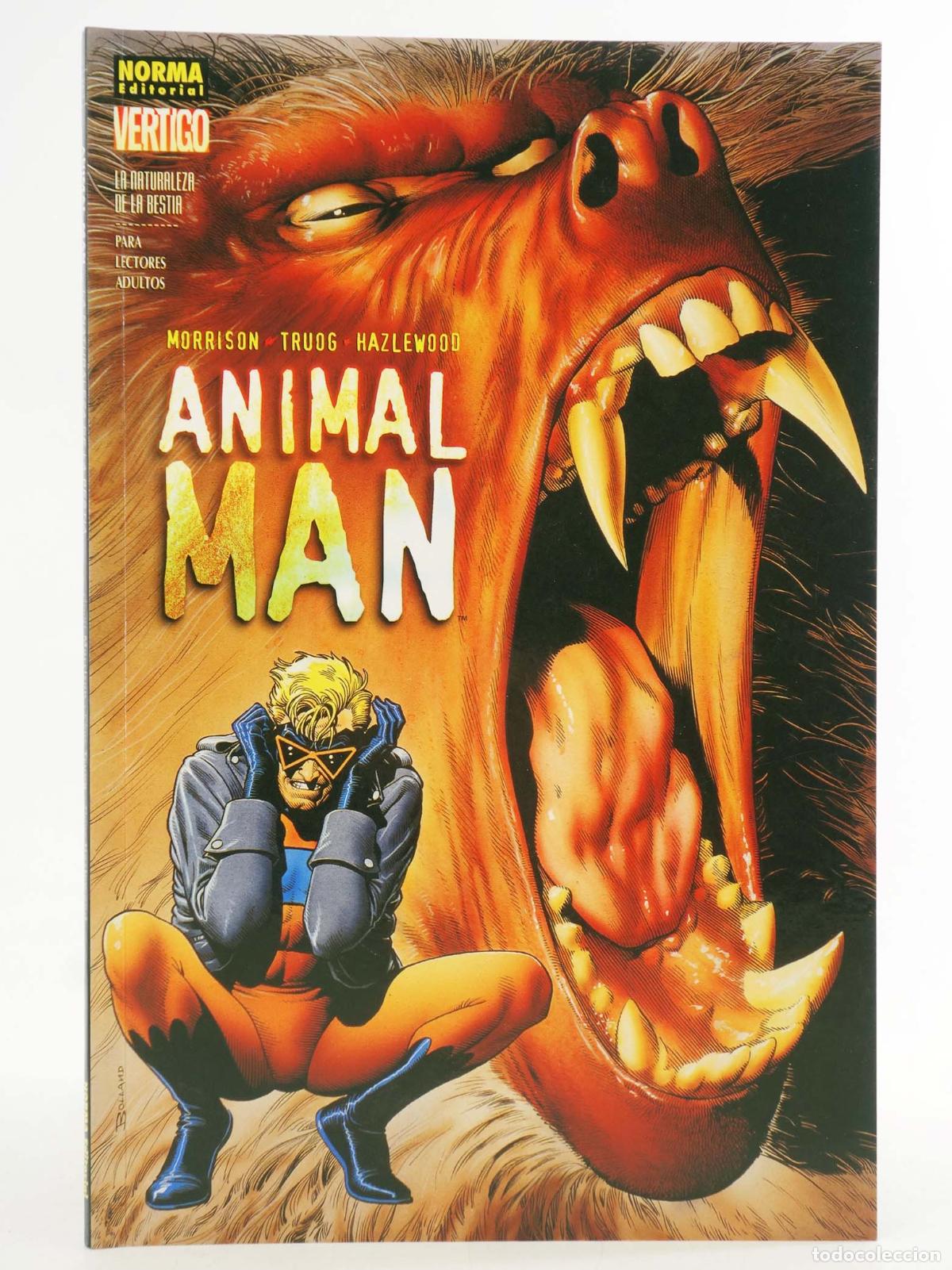 C&oacute;mics: VERTIGO 264. ANIMAL MAN. LA NATURALEZA DE LA BESTIA (Grant Morrison/Chas Truog) Norma, 2004