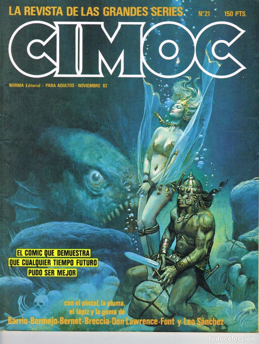 C&oacute;mics: REVISTA CIMOC N&ordm; 21. BARRIO, BERMEJO, BERNET, BRECCIA, DON LAWRENCE, FONT, LEO SANCHEZ, ETC.
