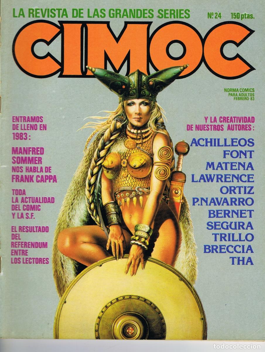 C&oacute;mics: REVISTA CIMOC N&ordm; 24. ACHILLEOS, FONT, MATENA, LAWRENCE, ORTIZ BERNET, SEGURA, TRILLO, BRECCIA, ETC.