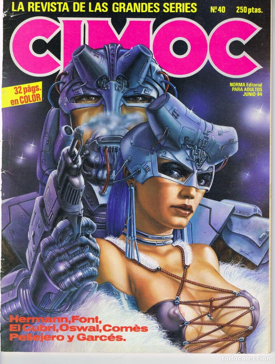 C&oacute;mics: REVISTA CIMOC N&ordm; 40, HERMANN, FONT, EL CUBRI, OSWAL, COMES, PELLEJERO, GARC&Eacute;S, ETC