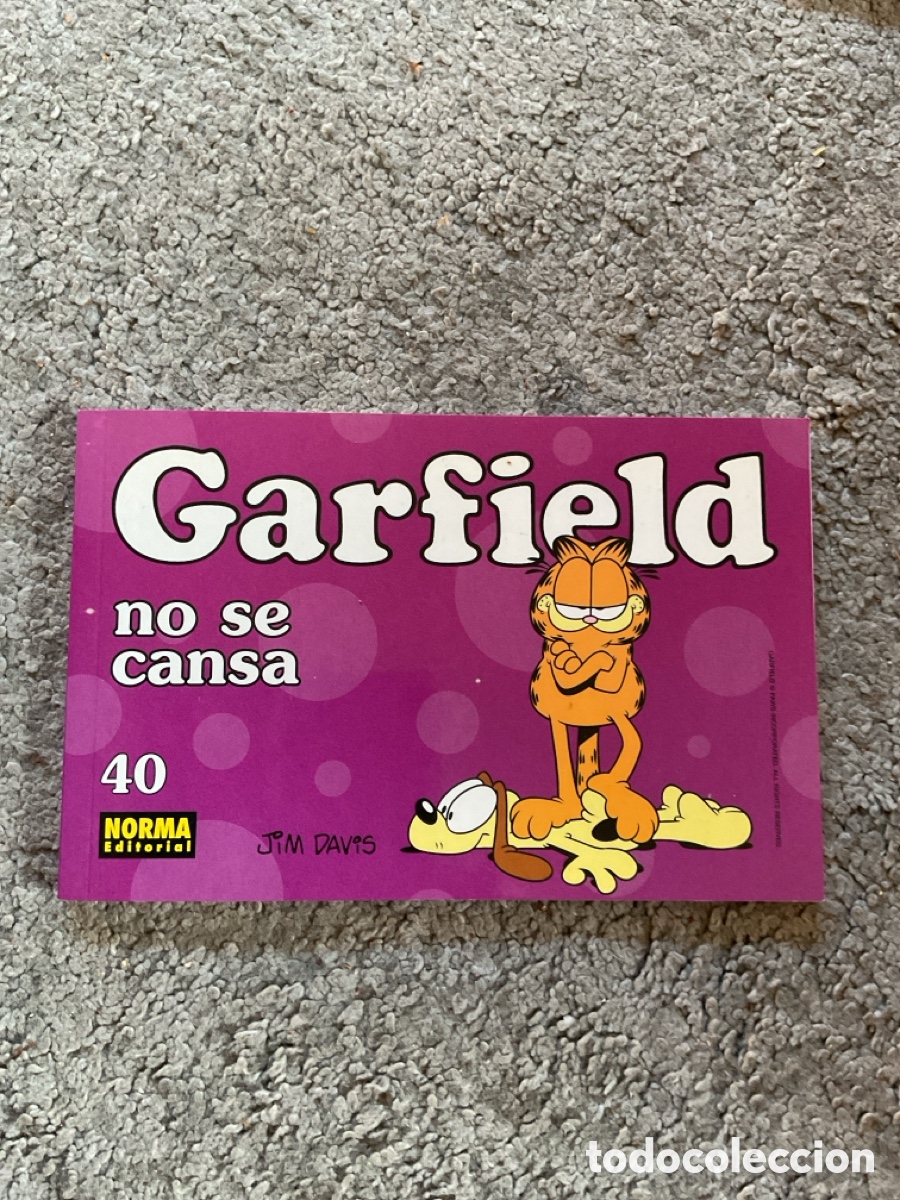 C&oacute;mics: GARFIELD N&ordm; 40 &ldquo;NO SE CANSA&rdquo; &ndash; NORMA EDITORIAL