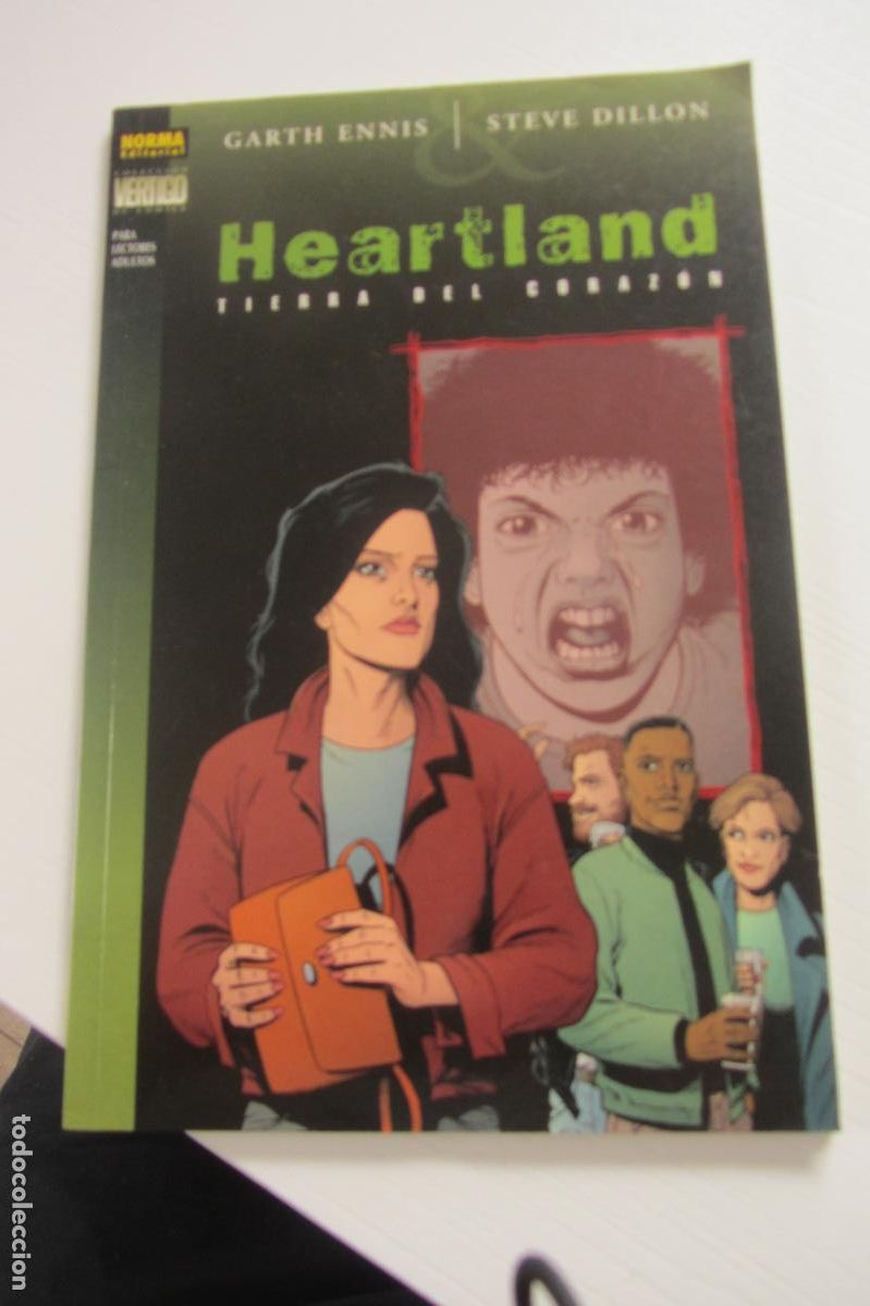 C&oacute;mics: HEARTLAND TIERRA DEL CORAZON. HELLBLAZER. ENNIS, DILLON COLECCI&Oacute;N V&Eacute;RTIGO N&ordm; 135 - NORMA 2000 arx234