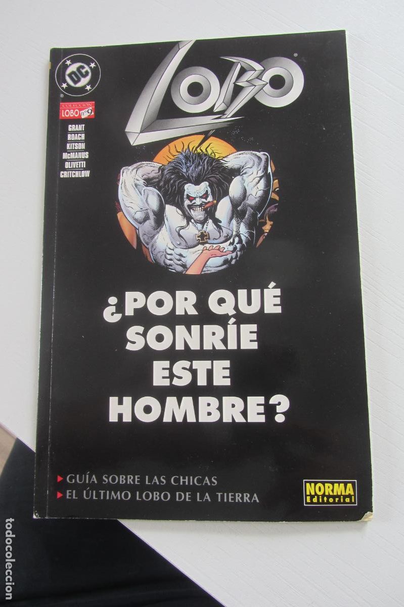 C&oacute;mics: LOBO N&ordm;9 &iquest; POR QU&Eacute; SONR&Iacute;E ESTE HOMBRE ? (NORMA- DICIEMBRE 1998) ALANT GRANT - BARRY KITSON arx316